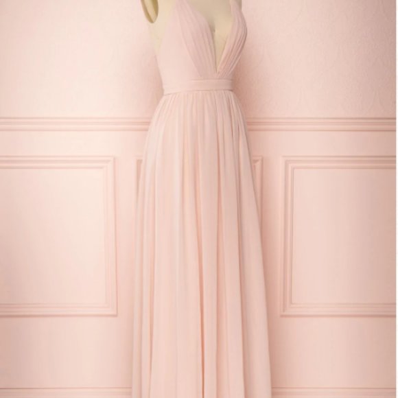 Blush Chiffon Gown - Picture 3 of 5